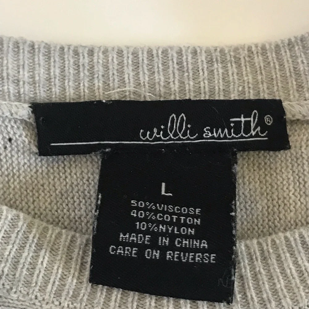 Willi Smith Gray Dolman 3/4 Sleeve Tunic Sweater